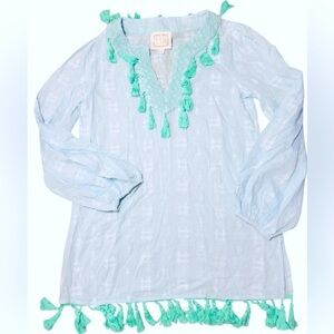 Sail to Sable 100% cotton size XS coverup tunic dress in excellent condition